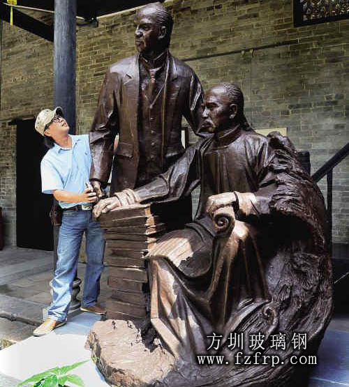 玻璃鋼仿銅人物雕塑 玻璃鋼仿銅人物雕塑