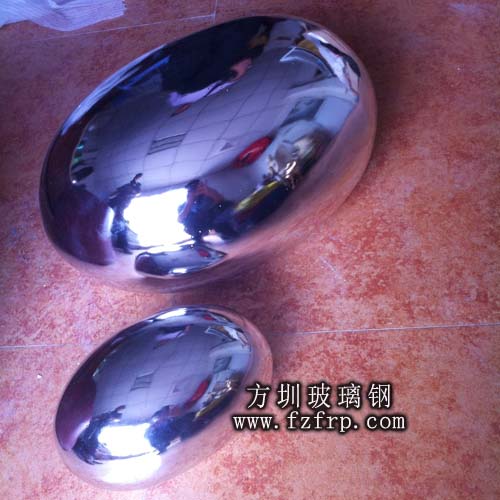 玻璃鋼仿不銹鋼雕塑 方圳為中深建裝飾設(shè)計(jì)工程定制玻璃鋼仿石雕塑(圖2)