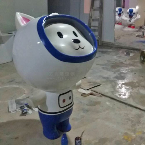 上海大型商場定制玻璃鋼太空貓公仔雕塑 上海大型商場定制玻璃鋼太空貓公仔雕塑