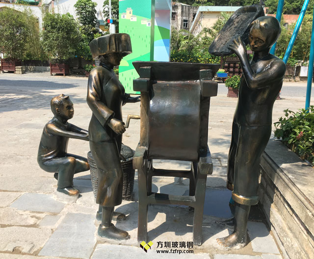玻璃鋼農(nóng)耕主題仿銅雕塑 玻璃鋼農(nóng)耕主題仿銅雕塑