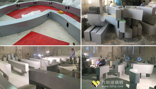 深圳花園城大型玻璃鋼logo座椅方圳工廠制作圖 深圳花園城大型玻璃鋼logo座椅方圳工廠制作圖