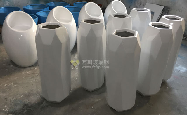 幾何切面玻璃鋼花盆容器 幾何切面玻璃鋼花盆容器