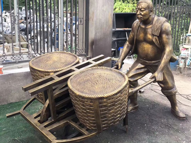 玻璃鋼農(nóng)耕雕塑 玻璃鋼農(nóng)耕雕塑