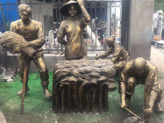 玻璃鋼農(nóng)耕雕塑 玻璃鋼農(nóng)耕雕塑