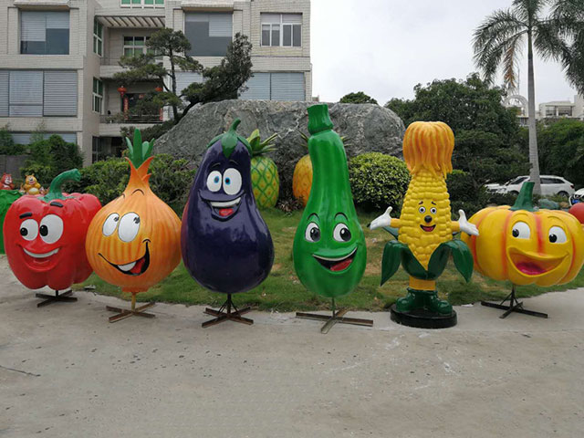 玻璃鋼茄子雕塑園林景觀仿真植物雕塑擺件 玻璃鋼茄子雕塑園林景觀仿真植物雕塑擺件