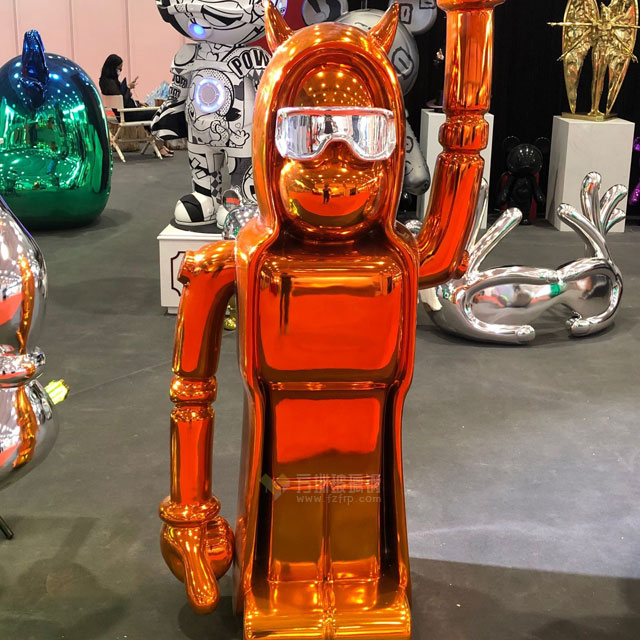 玻璃鋼卡通牛雕塑擺件納米噴鍍亮相深圳展會 玻璃鋼卡通牛雕塑擺件納米噴鍍亮相深圳展會